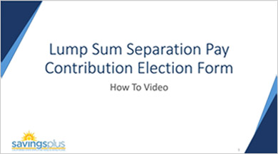 Lump Sum Separation Pay Form Tutorial